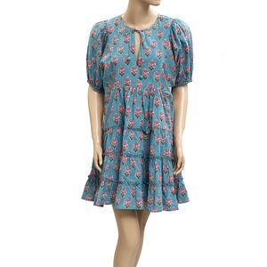 Saylor NYC Anthropologie Carmella Mini Dress Floral Print Ruffle Tiered S 282123